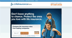 Desktop Screenshot of lifeinsurancerates.com